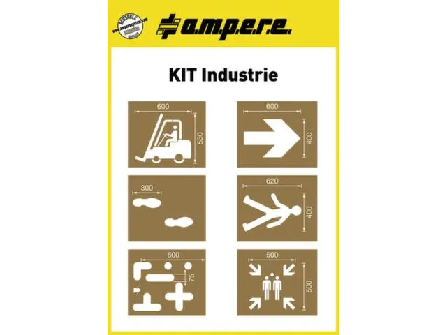 Sjablonenset,Industriesymbolen,V. Vloermarkeerapparaat,Speciaal Karton