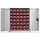 Wandkast Staalplaat 780 x 690 x 285 mm 42 Magazijnbakken Pe Ral 7035