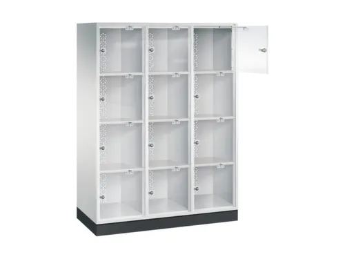 grootvolume-lockersysteem,HxBxD 1750x1220x500mm,3x4vakken,cil.-slot