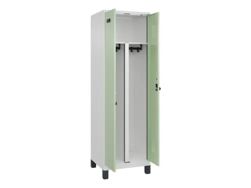 PBM-locker,HxBxD 1950x600x500mm,2vak,vak B 300mm,draaigrendel