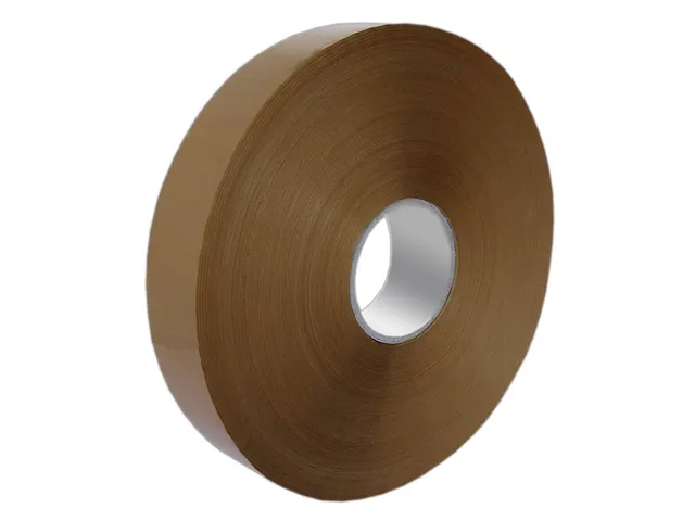 Machine verpakkingstape PP/rubber bruin 50mmx1000m 28 µm 6 rollen