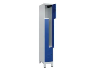 Z-garderobekast,HxBxD 1950x300x500mm,vak B 150/300mm,cil.-slot,voeten - 2