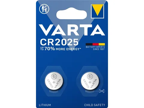 Batterij VARTA knoopcel 2x CR2025 lithium