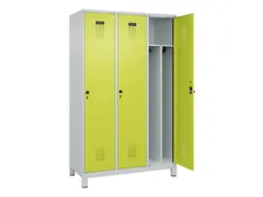 locker voor scheiding van kleding,HxBxD 1950x1200x500mm,3vak