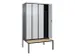 locker voor scheiding van kleding,HxBxD 2120x1200x815mm,4vak