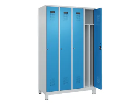 locker voor scheiding van kleding,HxBxD 1950x1200x500mm,4vak