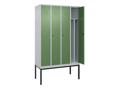 locker voor scheiding van kleding,HxBxD 2120x1200x500mm,4vak