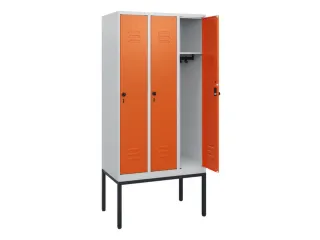 locker,HxBxD 1950x900x500mm,3vak,vak B 300mm,draaigrendel - 2