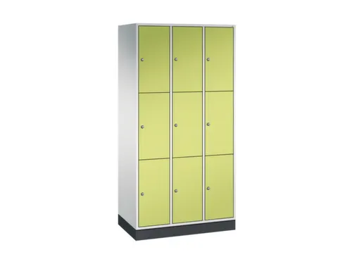 lockerkast,RAL 7035/RDS1108060,HxBxD 1950x920x500mm,3x3vakken