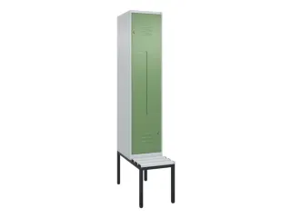 Z-garderobekast,HxBxD 2120x400x815mm,2vak,vak B 400mm,cil.-slot - 1