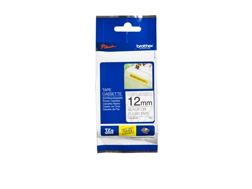 Labeltape Brother P-touch TZe-S231 extra sterk klevend 12mm zwart op w