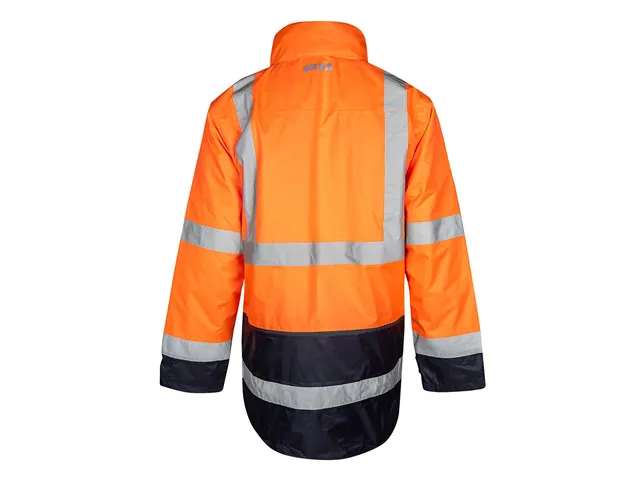 OXXA Alberto 0980 parka maat S fluororanje marineblauw