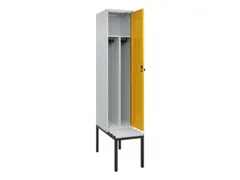 locker met bank,voor scheiding van kleding,HxBxD 2120x400x815mm,1vak