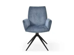 Bezoekersstoel,Stervoetonderstel Ronde Buis Zwart,M. Armleuningen