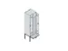 locker voor scheiding van kleding,HxBxD 2120x600x815mm,2vak
