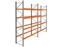 palletstelling,basis+1xaanbouw,HxBxD 4620x5700x1100mm,vakl. 3000kg