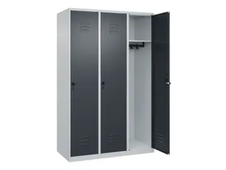 locker,HxBxD 1850x1200x500mm,3vak,vak B 400mm,draaigrendel - 2