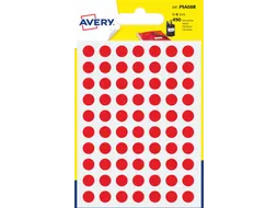 PSA08R ronde markeringsetiketten diameter 8 mm rood