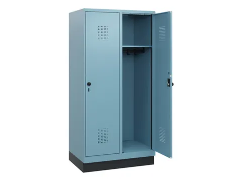 schoollocker,HxBxD 1630x800x500mm,2vak,vak B 400mm,draaigrendel,sokkel
