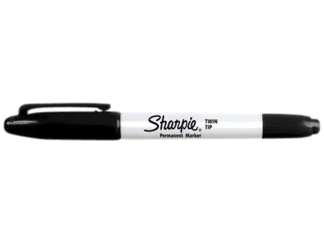 Feutre Sharpie Twin TIp ogive 0,5mm et 0,9mm blister de 2 pièces noir