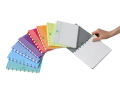 Cahier Adoc A5 carreau 4x8mm 144 pages 90g PP assorti