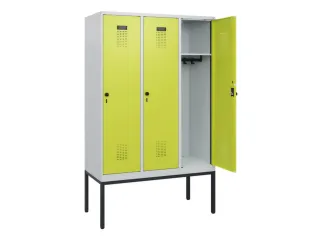 schoollocker,HxBxD 1950x1200x500mm,3vak,vak B 400mm,draaigrendel - 1