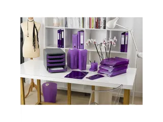 Brievenbak COMBO MID I violet transparant - 3