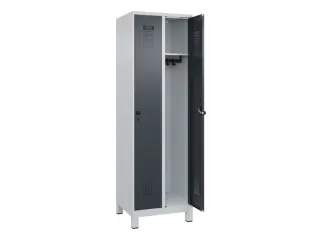 locker,HxBxD 1950x600x500mm,2vak,vak B 300mm,draaigrendel,voeten - 2
