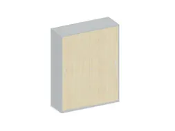 Schuifdeurkast 1540x1200x430mm Romp Lichtgrijs Decor Front Esdoorn
