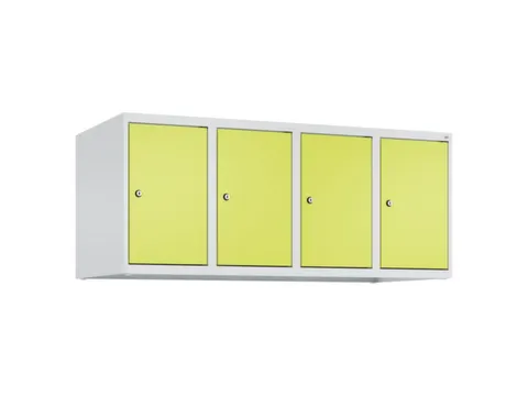 opzetkast,v. locker,4vak.,vak B 300mm,HxBxD 500x1200x500mm,vleugeldeur
