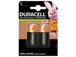 Batterij oplaadbaar Duracell 2xC 3000mAh Plus
