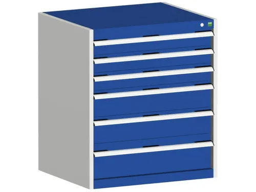 ladekast 900x800x650mm 6laden zware lasten RAL7035 front RAL5010