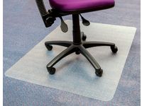 Stoelmat Floortex PVC 120x150cm Voor Zachte Vloeren