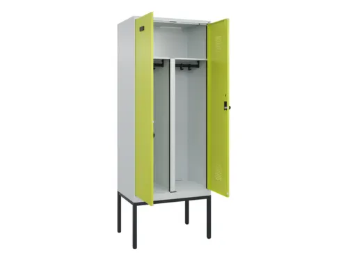 PBM-locker,HxBxD 2120x800x500mm,2vak,vak B 400mm,draaigrendel