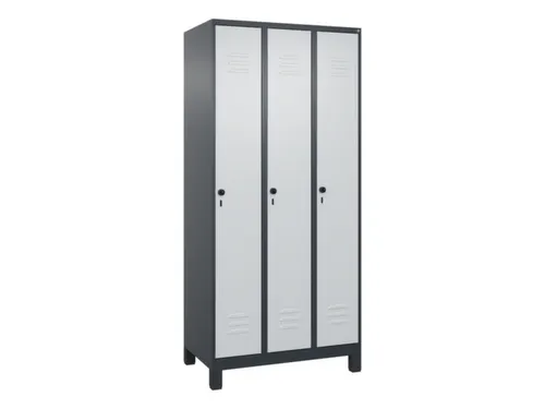 locker voor scheiding van kleding,HxBxD 1950x900x500mm,3vak