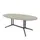 vergadertafel,HxBxD 740x2000x1100mm,ovaal,V-vormonderstel donkergrijs