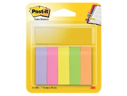 Markeerstrook Post-it 670 15x50mm papier assorti