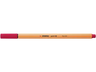 Fineliner STABILO point 88/50 donker rood 0.4mm - 4