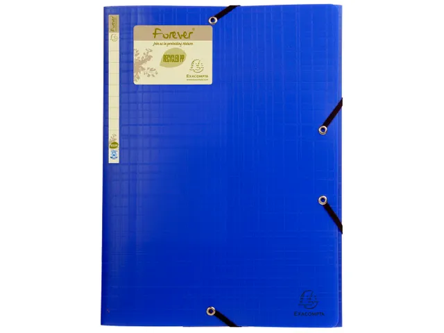 Elastomap 3 kleppen polypropyleen 7/10de Forever PP - A4-Geassorteerd