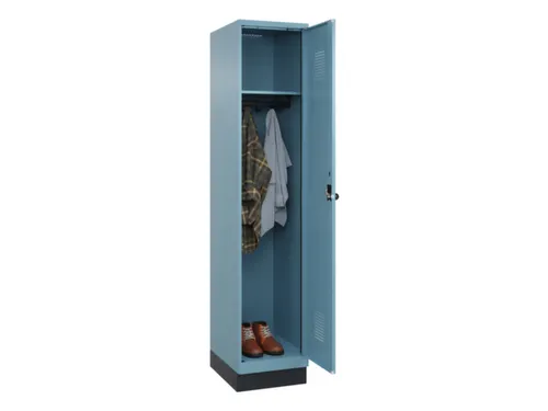 locker,HxBxD 1950x400x500mm,1vak,vak B 400mm,draaigrendel,sokkel