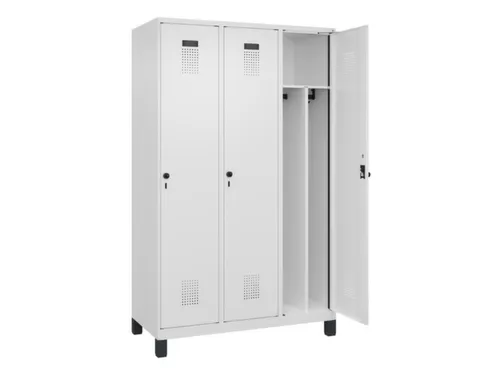 locker voor scheiding van kleding,HxBxD 1950x1200x500mm,3vak