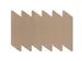 Akoestische PET-vilt parallellogram stroken beige 30x120cm 6 stuks