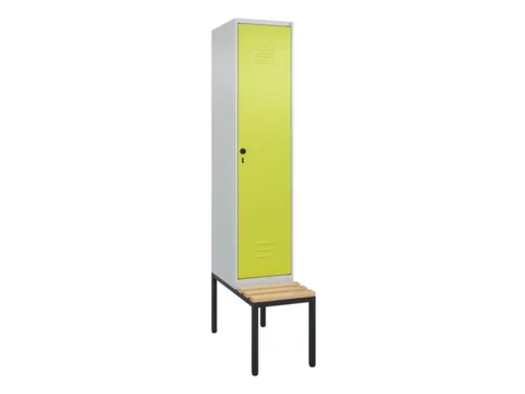 armoire vestiaire noir et blanc HxlxP 2120x400x815mm 1compart.
