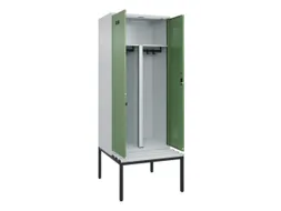 PBM-locker met bank,HxBxD 2120x800x815mm,2vak,vak B 400mm