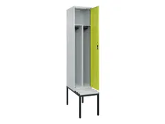 locker met bank,voor scheiding van kleding,HxBxD 2120x400x815mm,1vak