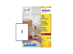 Etiket Avery BlockOut L7167B-100 199.6x289.1mm Wit 100 stuks