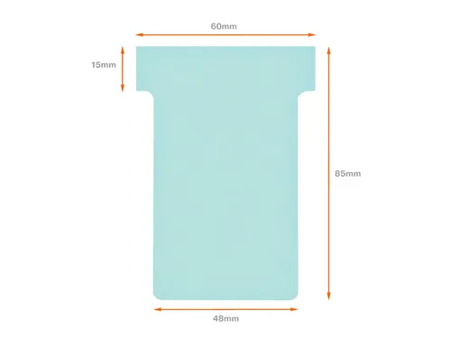 Planbord T-kaart Nobo nr 2 48mm blauw
