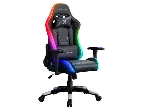 Xrocker Agility Rgb Gaming stoel zwart 2023028 tiener PU leer 100kg