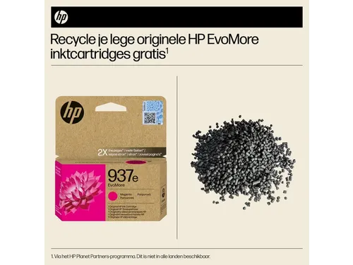 Inktcartridge HP 4S6W7NE 937E Evomore rood