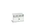 ladekast HxBxD 700x1050x750mm 2laden RAL7035 front RAL7035